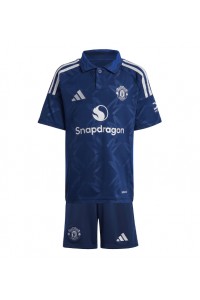 Manchester United Babytruitje Uit tenue Kind 2024-25 Korte Mouw (+ Korte broeken)